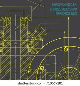 Backgrounds of engineering subjects. Technical illustration. Mechanical engineering. Technical design. Instrument making. Cover, banner, flyer, background. Gray