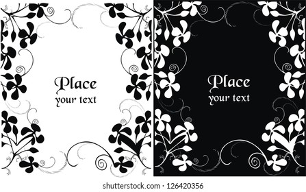 Backgrounds with garden plants