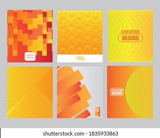 backgrounds gold tone bright shapes abstract textile patterns vector illustration