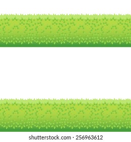 Backgrounds Of Green Grass. Isolated On White Background. Vector Illustration. Cartoon design elements for decorated. Eps 8