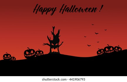 Backgrounds halloween pumpkin and monster vector illustration