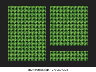 Fondos hechos de lentejuelas verdes, brillos, destellos, paillettes. Cartel de lujo de Vector con lentejuelas brillantes, puntos degradados de brillo. Mosaico brillante del círculo de la Plantilla para el folleto, volante, revista