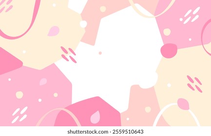 Backgrounds for new life and sale banners. Stylish and cute spring vector illustration.