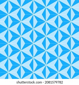 Hintergründe Muster nahtlose geometrische blaue Hexagon abstrakt und Linie Vektordesign. Cristmasse Design nahtlose Muster von Sternen. Luxuriöser kreativer Druck für Einladung, Geschenkgutschein.