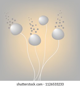 Backgrounds of Rhizopus (bread mold) is a genus of common saprophytic fungi,Rhizopus (bread mold).