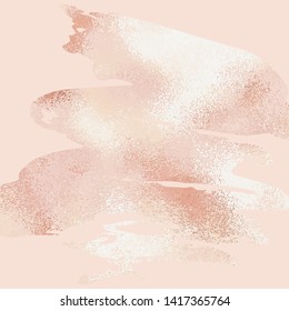 Backgrounds for sales and covers. Rose gold. Vector illustration. Hand drawing brush stroke
