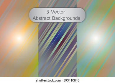 Backgrounds set of colorful shapes and lines. Abstract 3d textures of colorful geometric objects. Vector wallpapers collection of angles for decor and design. 