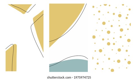 Backgrounds for social media design, creating decorations, backgrounds for business cards, flyers, postcards, pastel shades, international blogger day, earth shade of yellow, ochre colors, minimalism 