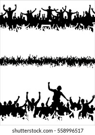 Backgrounds for sporting events and concerts.