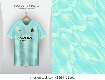 Backgrounds for sports jersey, soccer jerseys, running jerseys, racing jerseys, wave overlay pattern, mint green