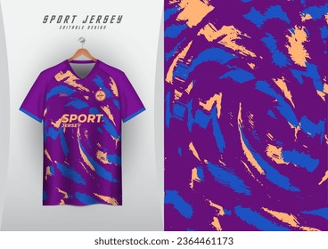 
Backgrounds for sports jersey, soccer jerseys, running jerseys, racing jerseys, brush pattern, purple, blue, cream