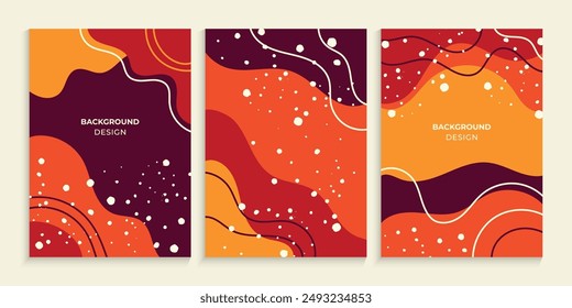 Backgrounds with spots splashed and freehand lines drawing