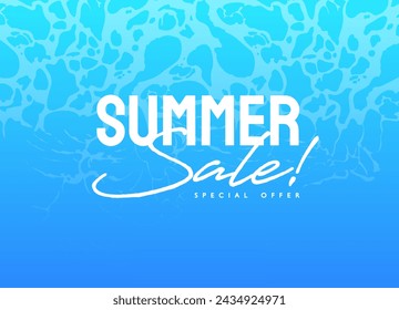 Backgrounds for summer campaign banners and images. Vector backgrounds with sea image.