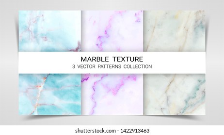 Backgrounds and Textures of Marble Premium Set Patterns Collection Template, Suitable for Luxury Products Brands such as Various Greeting Cards or Architectural and Decorative.