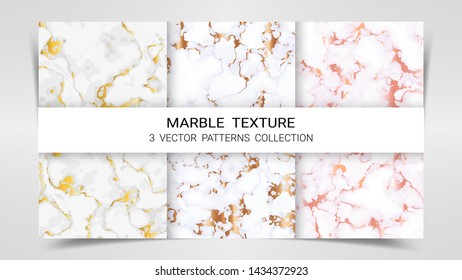Backgrounds and Textures of Marble Premium Set Patterns Collection Template, Suitable for Luxury Products Brands such as Various Greeting Cards or Architectural and Decorative.