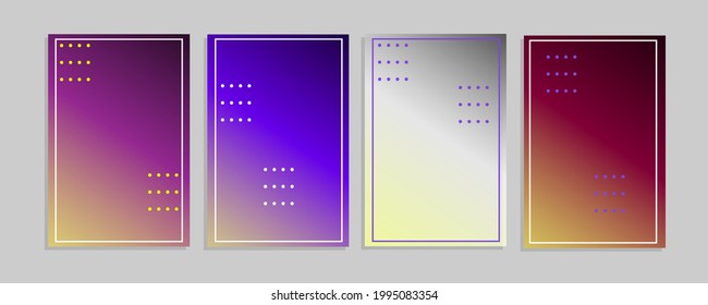backgrounds with three different gradient colors for banners, posters, magazines, and more in an elegant style 