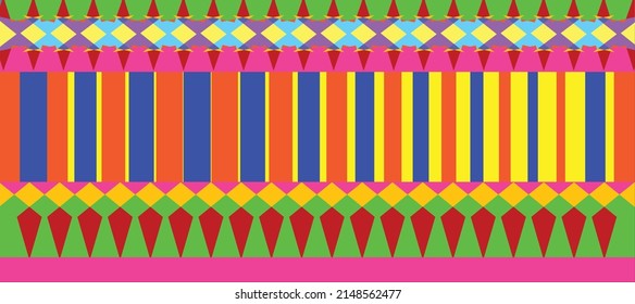 los fondos con varias formas y colores forman una imagen hermosa y única