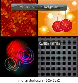 Backgrounds. Vector set.