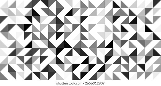 Fondo sin fisuras patrón geomátrico en negro eps 10