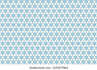 Backgroung seamless Geomatric Pattern in blue