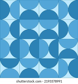 Backgroung seamless Geomatric Pattern in blue
