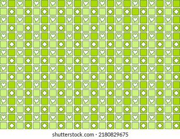 Backgroung seamless Geomatric Pattern in green.