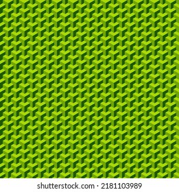 Backgroung seamless Geomatric Pattern in green.