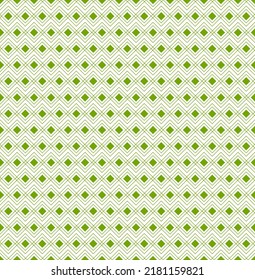 Backgroung seamless Geomatric Pattern in green.