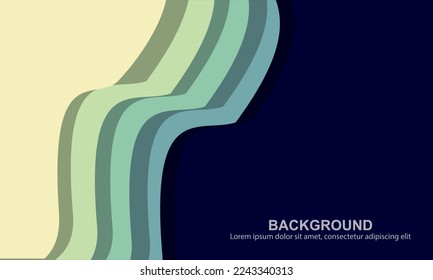backgroung with wave decoration with many colors