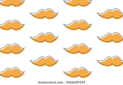Fondo bigote abstracto único repetir