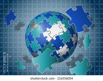 Backgrouns of puzzles eps 10