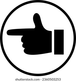 Backhand Icon, Pointing, Pointing Right icon