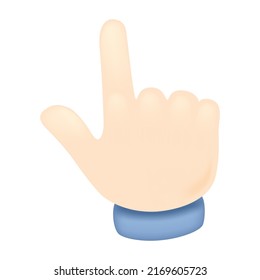 Backhand Index Up Emoji Icon Illustration Sign. Gesturing Vector Symbol Emoticon Design Vector Clip Art.