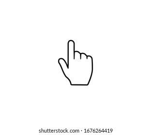 Backhand Index Pointing Up gesture emoji vector isolated icon illustration. Backhand Index Pointing Up emoticon