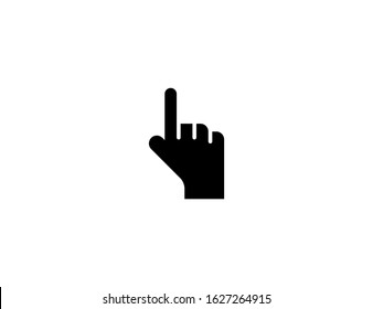 Backhand Index Pointing Up vector flat icon. Isolated index finger emoji illustration 