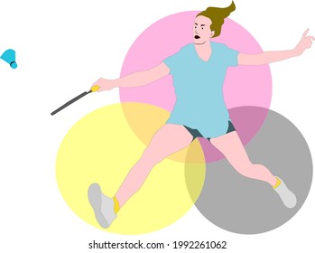 Backhand net shot in Badminton is hit from forecourt to forecourt to counter a drop shot. 