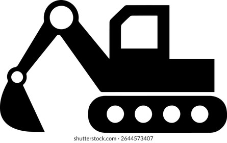 Diseño de icono de retroexcavadora para Plantillas.