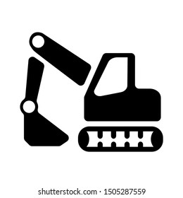 Backhoe Icon - From Transportation, Logistics And Machines Icons Set