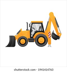 BACKHOE LOADER , also called a loader backhoe, digger in layman's terms, or colloquially shortened to backhoe within the industry.