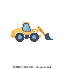 A backhoe loader icon representing heavy machinery, ideal for construction and industrial projects.