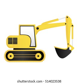 backhoe machine icon image 