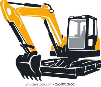 Backhoe used for construction work and excavation work