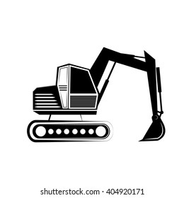  Backhoes  icon.vector illustration