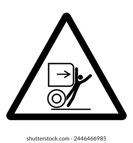 Backing Hazard Symbol Sign, Vector Illustration, Isolate On White Background Label .EPS10