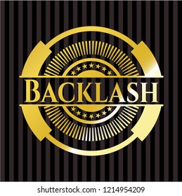 Backlash gold shiny badge