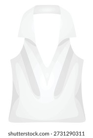 Camiseta sin espalda. Ilustración vectorial