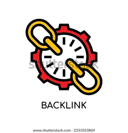 Backlink Checker Icon vector stock illustration. Stock photo © 
