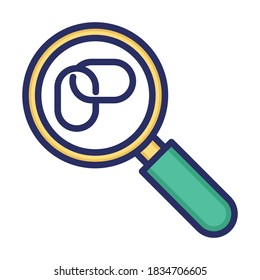 
Backlink, checker, link, search fully editable vector icons
