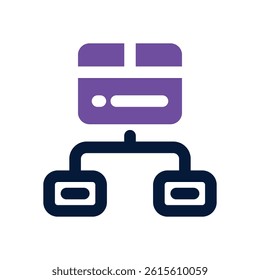backlink dual tone icon. Sleek and modern vector icon for websites, mobile apps, marketing materials, and corporate design. Fully scalable and ready to use.
