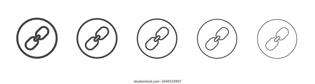 Símbolo de Vector de ilustración de contorno de icono de enlace inverso